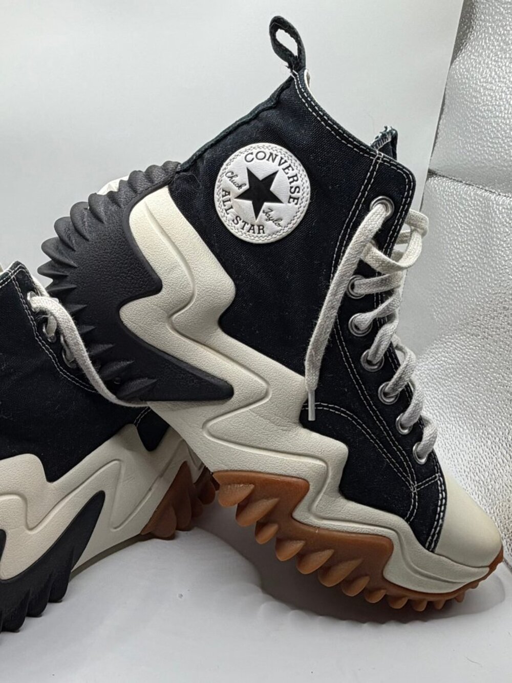Converse Run Star Motion CX Platform High Top Sneakers – Black / Gum Honey